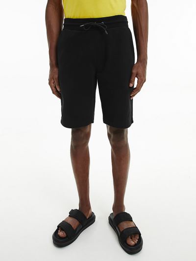 Calvin Klein Ruhák HU290913 | Calvin Klein Organic Cotton Jogger Férfi Rövidnadrág Fekete